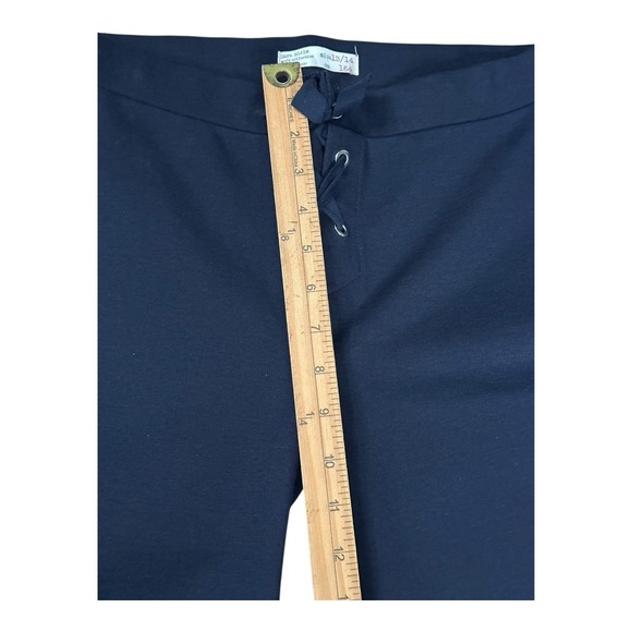 Zara‎ Women's Black High Waisted Wide Drawstring Pull On Leg Crop Pants Size S - Picture 8 of 11